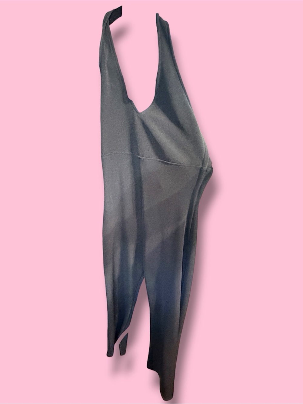 Black Sleeveless V-Neck Jumpsuit - Man-o-Toe #36